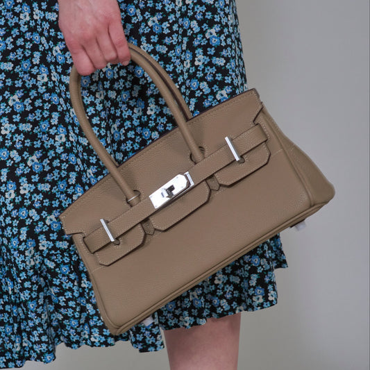 Erin Leather Barrel Handbag