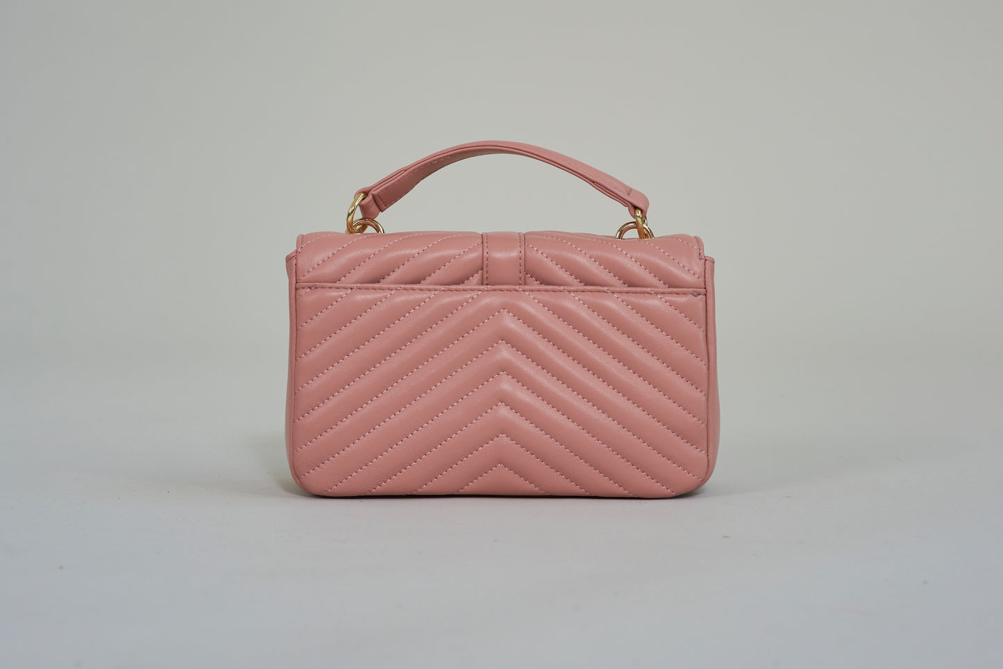 Iris Chevron Purse - Dusty Pink