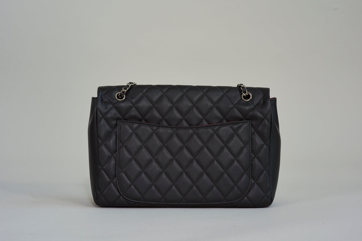 Cora Diamond Quilt Handbag - Silver