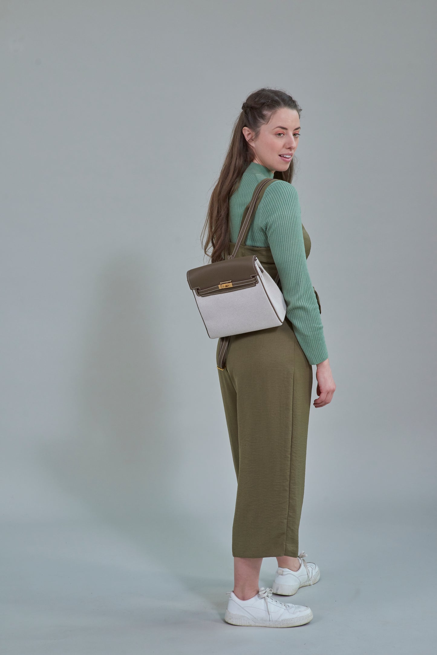 Jasmine Canvas and Leather Backpack