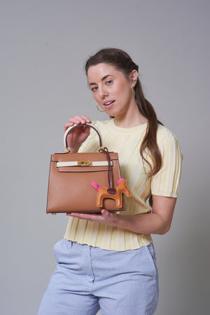 Willow Leather Top Handle Bag