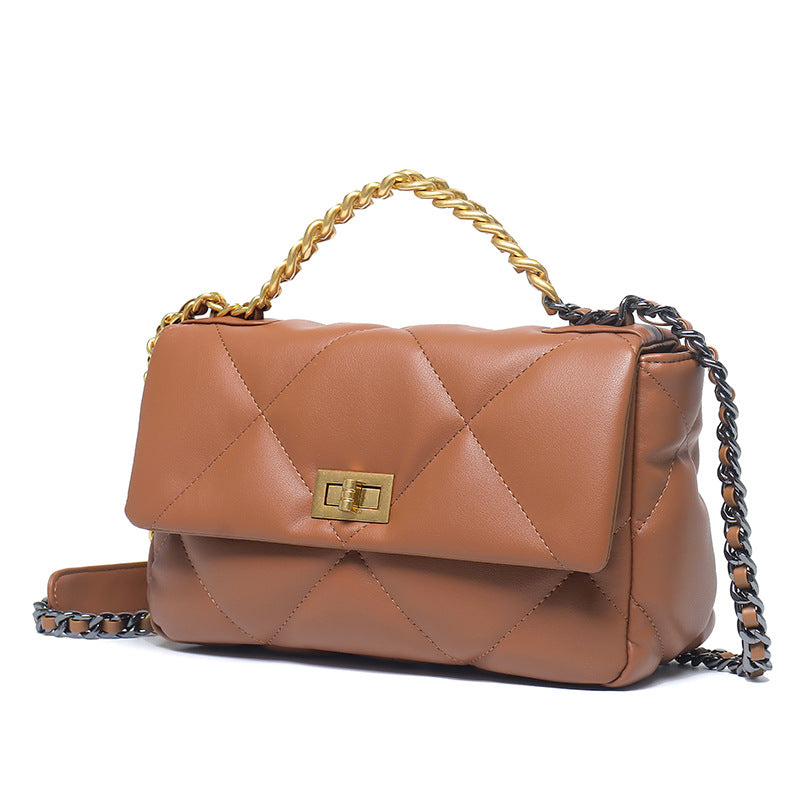Annie Quilt Handbag - Gold