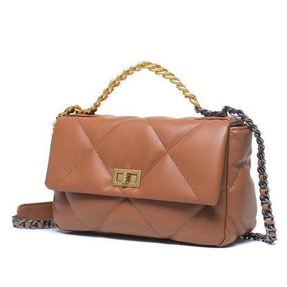 Annie Quilt Handbag - Gold