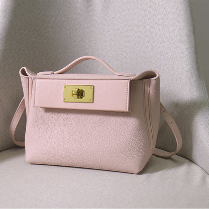 Paige Leather Handbag - Gold