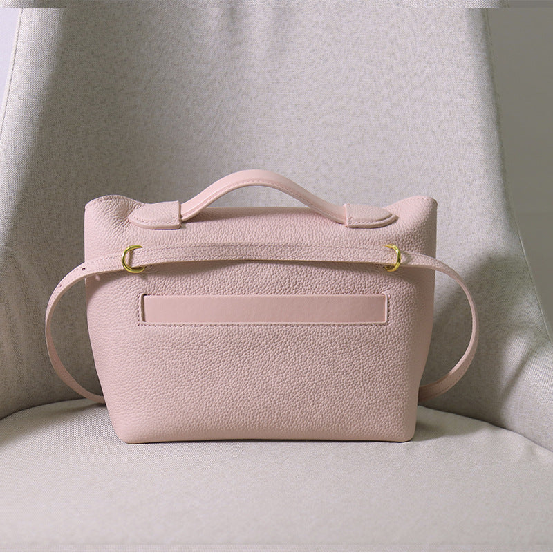 Paige Leather Handbag - Gold