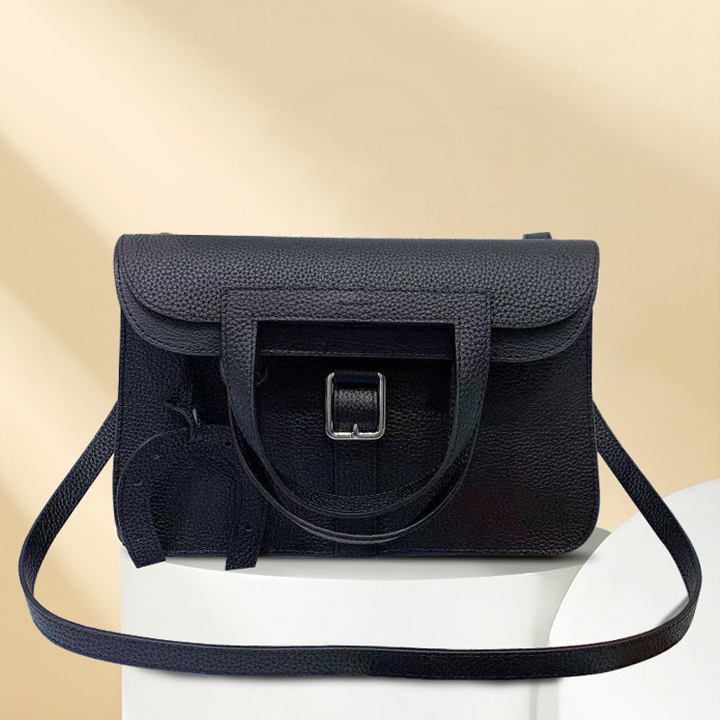 Georgia Leather Bag - Silver