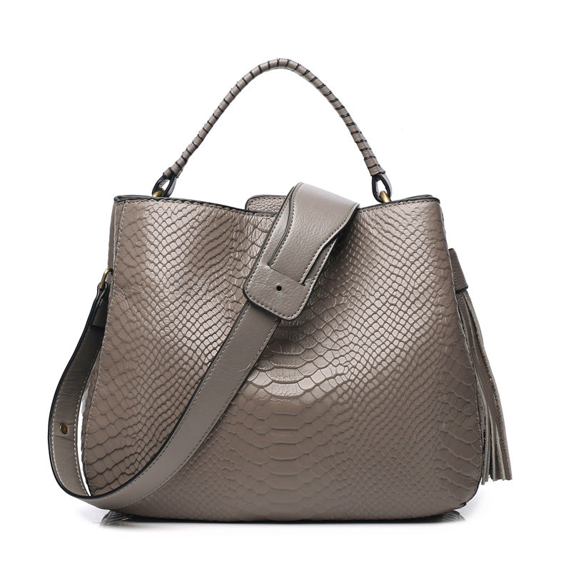 Alyssa Croc Slouch Handbag