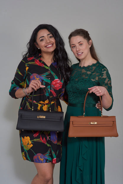 Ava Leather Barrel Handbag