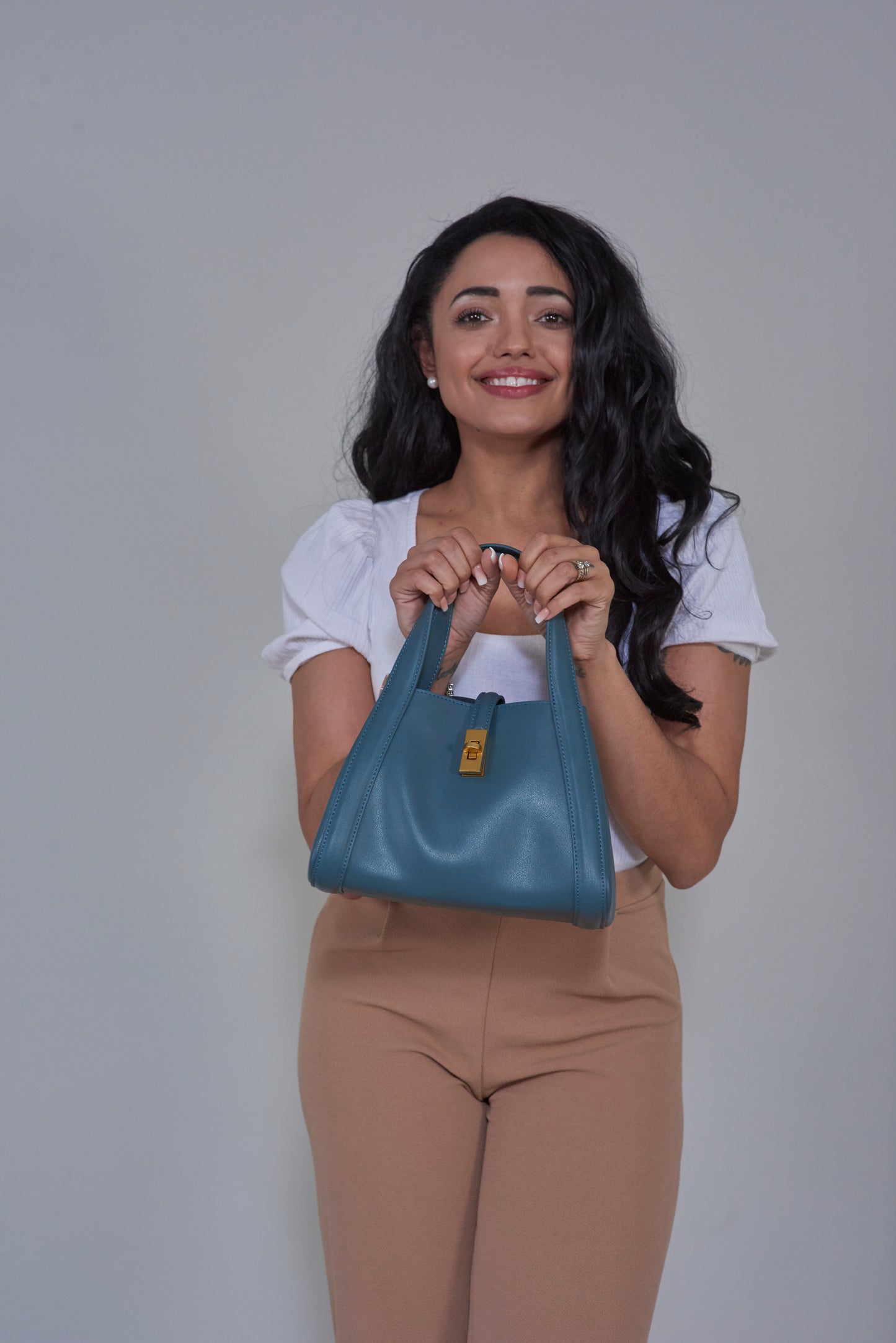 Amelia Gold Twist-Lock Handbag