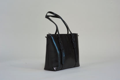Sienna Leather Clasp Tote