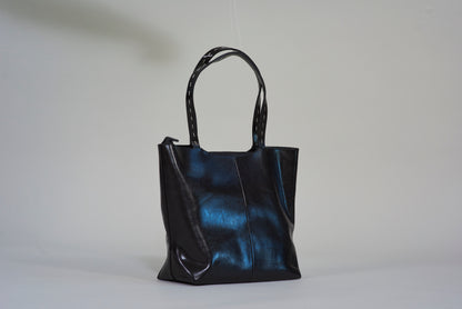 Kira White Stitch Tote Bag