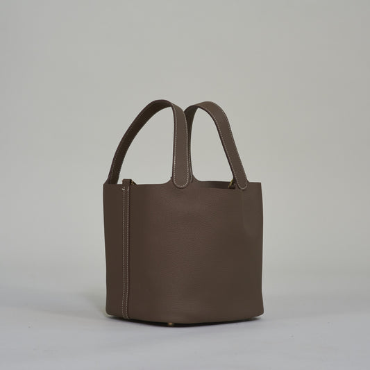 Hazel Top Handle Bucket Bag