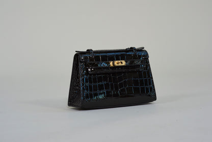Ava Croc Clutch Handbag