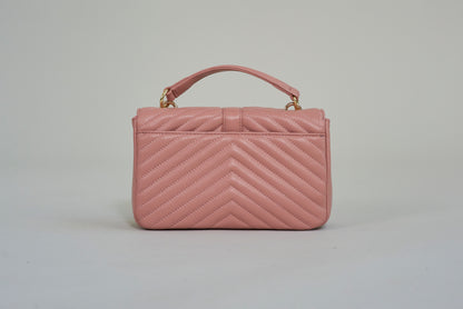 Iris Chevron Purse - Dusty Pink