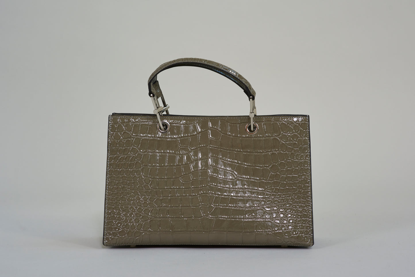 Isabelle Croc Zip Handbag