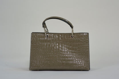 Isabelle Croc Zip Handbag