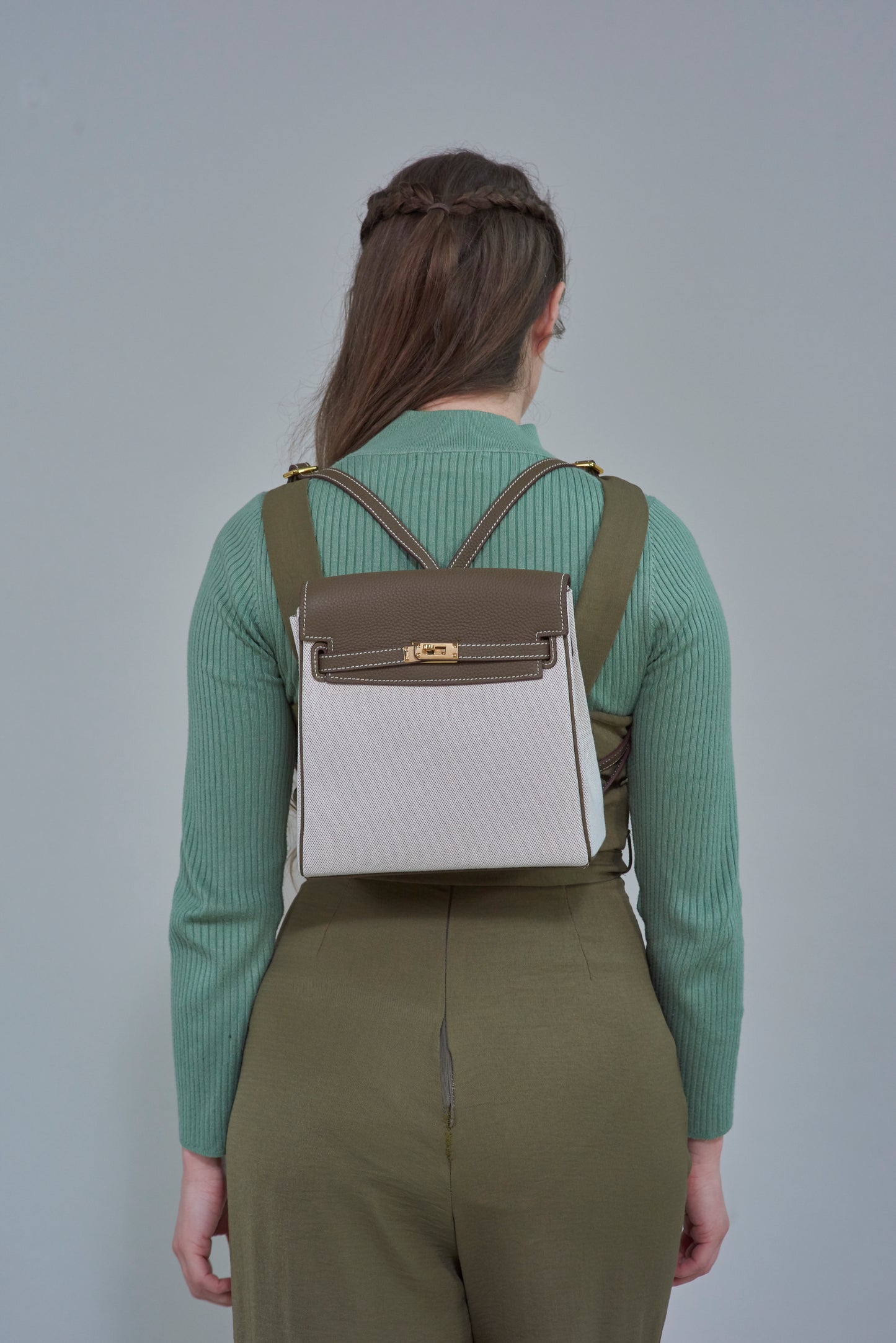 Jasmine Canvas and Leather Backpack