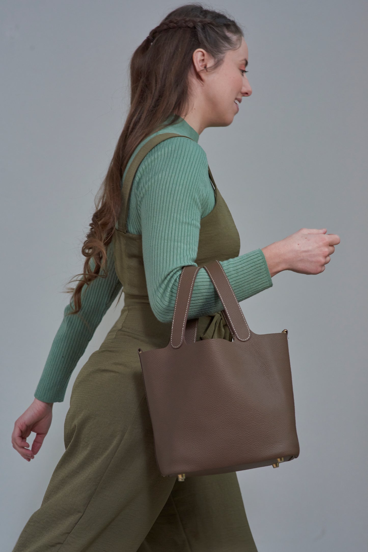 Hazel Top Handle Bucket Bag