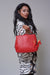 Alyssa Croc Slouch Handbag