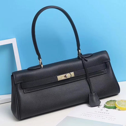 Ava Leather Barrel Handbag