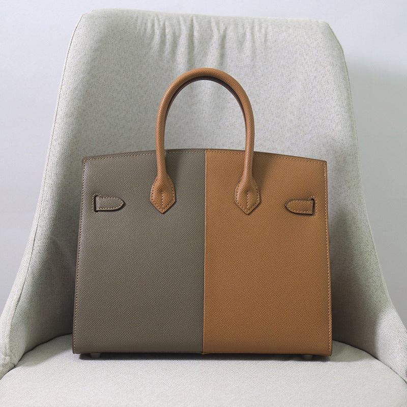 Erin Checked Padlock Handbag