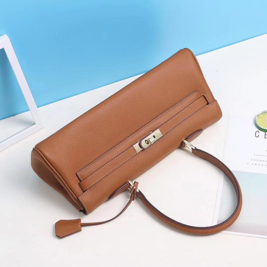 Ava Leather Barrel Handbag