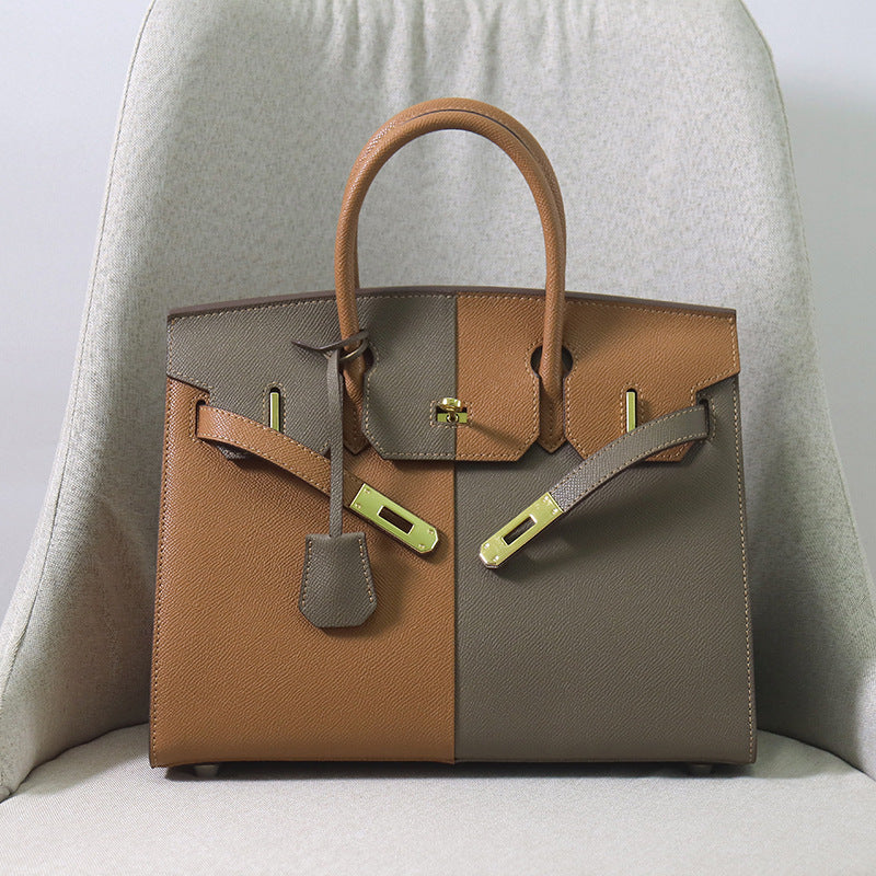 Erin Checked Padlock Handbag