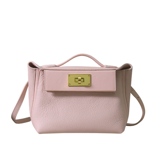 Paige Leather Handbag - Gold