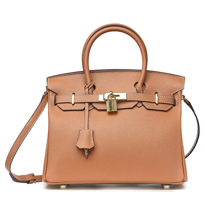 Erin Epsom Handbag - Gold 25cm & 30cm