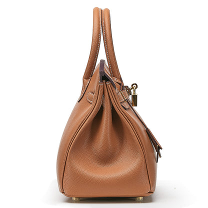 Erin Epsom Handbag - Gold 25cm & 30cm