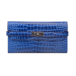 Adlynn Leather Wallet - Croc