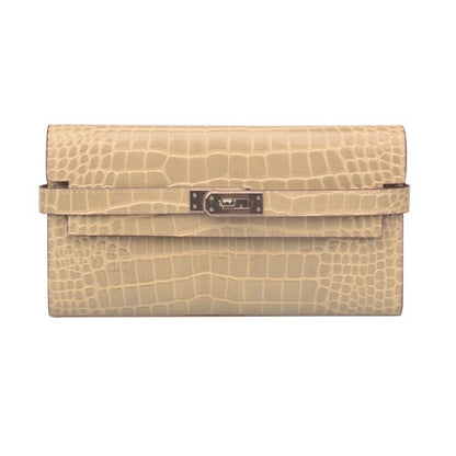 Adlynn Leather Wallet - Croc