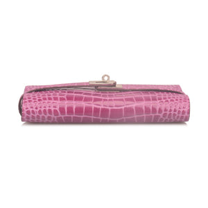 Adlynn Leather Wallet - Croc