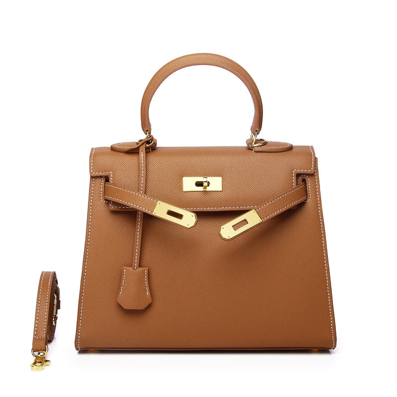 Ava Epsom Handbag - Gold 25 cm & 28 cm