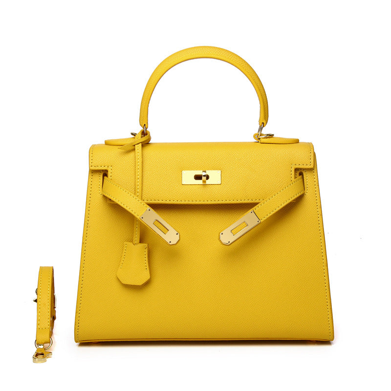 Ava Epsom Handbag - Gold 25 cm & 28 cm