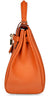 Ava Leather Padlock Handbag - Gold Hardware 32 cm