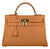 Ava Leather Padlock Handbag - Gold Hardware 28 cm