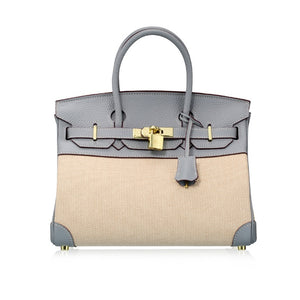 Chloe Canvas & Leather Padlock Handbag - 25 cm & 30 cm