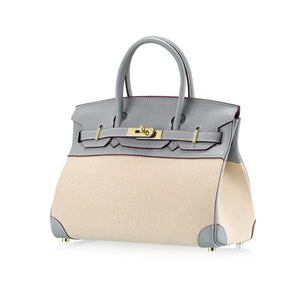 Chloe Canvas & Leather Padlock Handbag - 25 cm & 30 cm