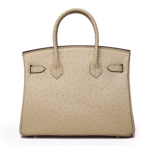 Erin Ostrich Handbag - Gold 25cm, 30cm & 35cm