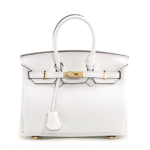 Erin Leather Padlock Handbag - Gold Hardware 30 cm