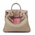 Erin Leather Padlock Handbag - Pink Interior - 35 cm