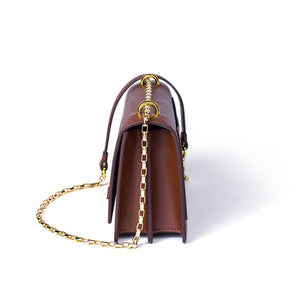 Felicity Leather Bag - Gold Hardware