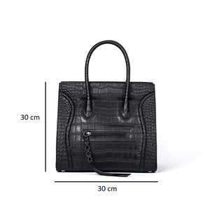 Gladys Croc Embossed Leather Tote