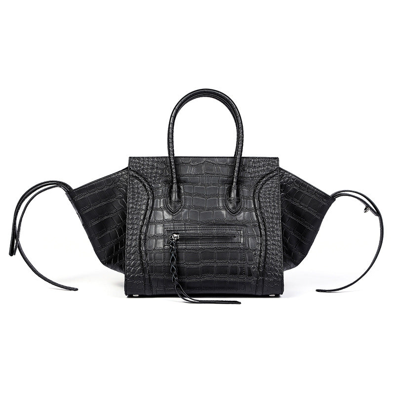 Gladys Croc Embossed Leather Tote