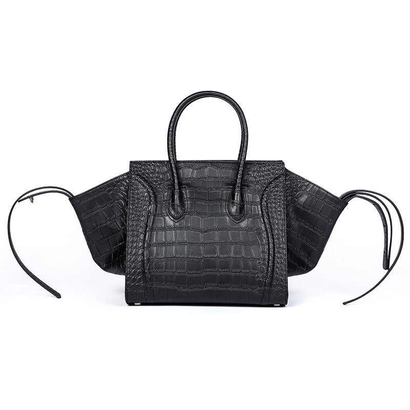 Gladys Croc Embossed Leather Tote