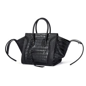 Gladys Croc Embossed Leather Tote