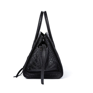 Gladys Croc Embossed Leather Tote