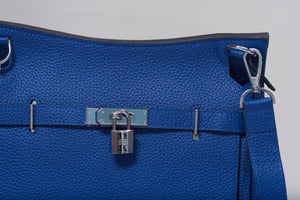 Hannah Leather Handbag - Silver Hardware