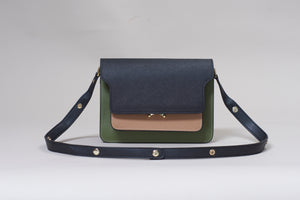 Nina Contrast Leather Bag